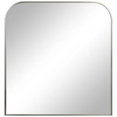 Renwil Salma 40 H X 38 W Wall Mirror, Grey In White
