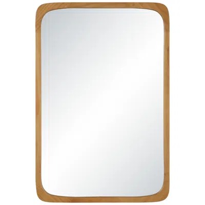 Renwil Scisto 36" H X 24" W Wall Mirror, Beige In Brown