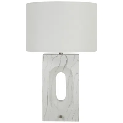 Renwil Scriba Table Lamp With Drum Linen Shade