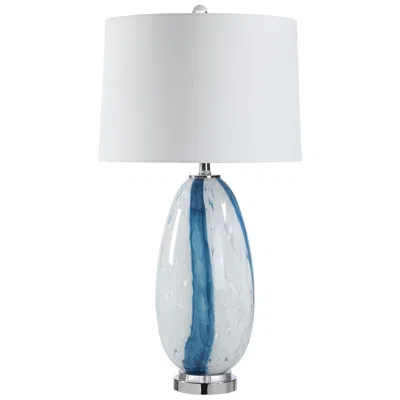 Renwil Solis 27.75" Height Table Lamps, Clear And Blue