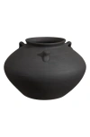 Renwil Terracotta Vase In Black