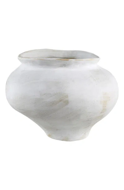Renwil Terracotta Vase In White