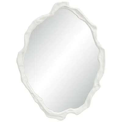 Renwil Tida 40" Tall Irregular Mirror, Matte White