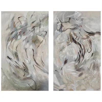 Renwil Torres 50" H X 30" W Canvas Art, (2 Piece Set) In Gray