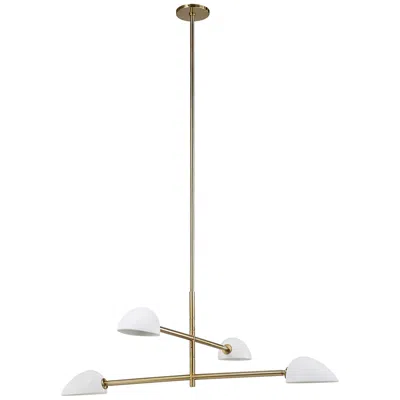 Renwil Tulla Ceramic Glazed Matte Off-white Ceiling Fixture 40x12.88x40&amp
