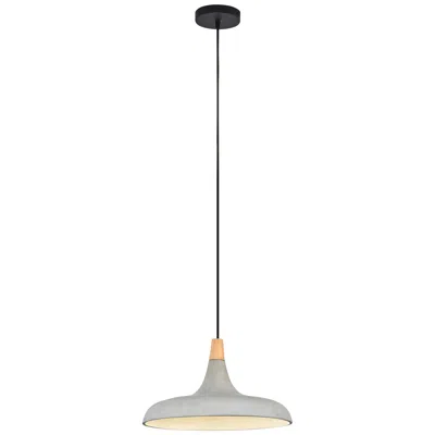 Renwil Viola-may 16" Wide Gray And Textured Black Modern Pendant Light