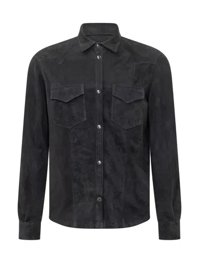 Renzo Cenci Mini Shirt With Buttons In Blue