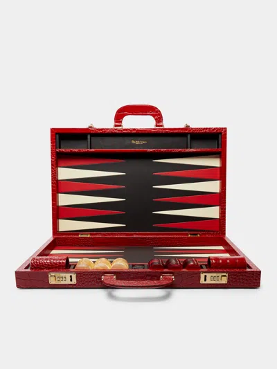 Renzo Romagnoli Leather Backgammon Case  Abask Luxury Gift In Adult