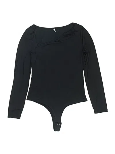 Pre-owned Reoria Bodysuit In Black