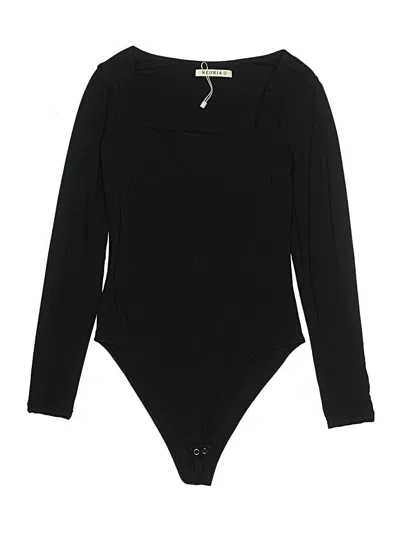 Pre-owned Reoria Bodysuit In Black