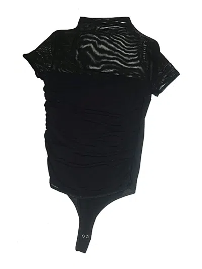 Pre-owned Reoria Bodysuit In Black