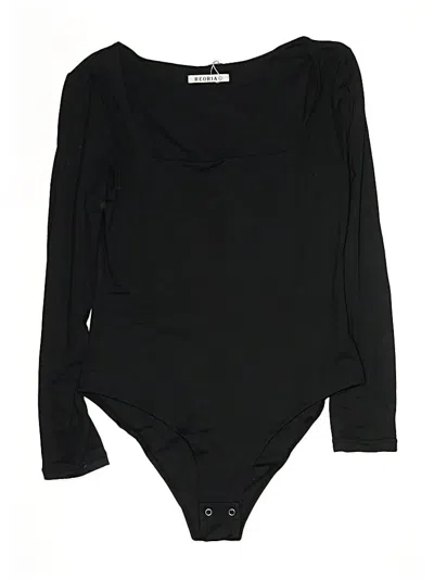 Pre-owned Reoria Bodysuit In Black