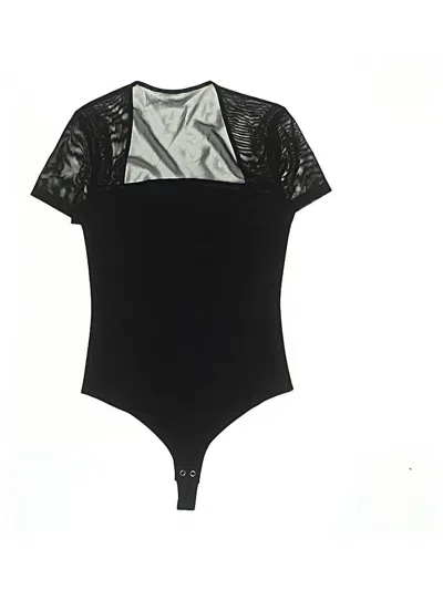 Pre-owned Reoria Bodysuit In Black