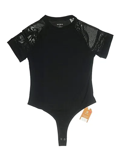 Pre-owned Reoria Bodysuit In Black