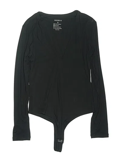 Pre-owned Reoria Bodysuit In Black