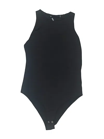 Pre-owned Reoria Bodysuit In Black