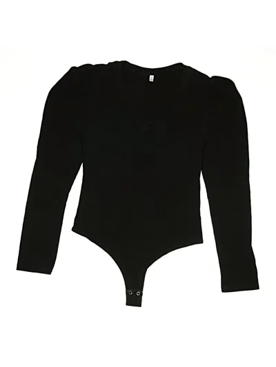 Pre-owned Reoria Bodysuit In Black