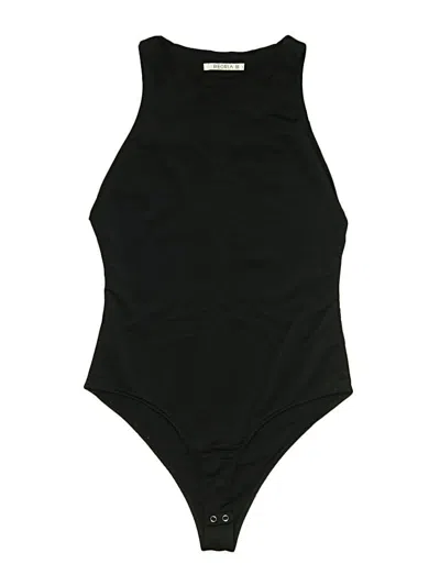 Pre-owned Reoria Bodysuit In Black