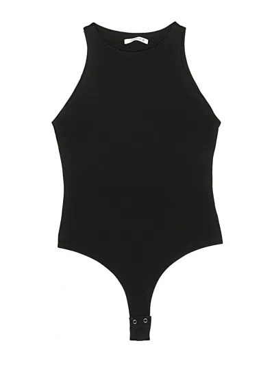 Pre-owned Reoria Bodysuit In Black