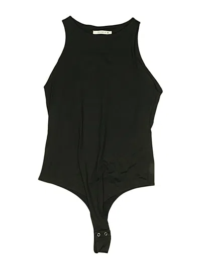Pre-owned Reoria Bodysuit In Black
