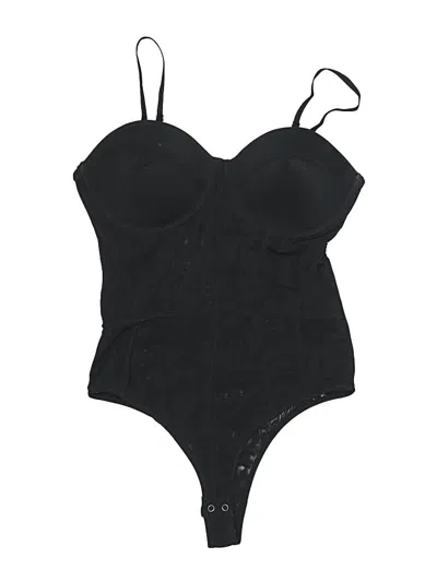 Pre-owned Reoria Bodysuit In Black