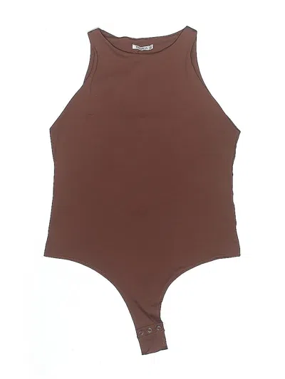 Pre-owned Reoria Bodysuit In Brown