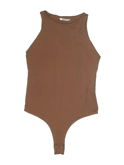 Pre-owned Reoria Bodysuit In Brown