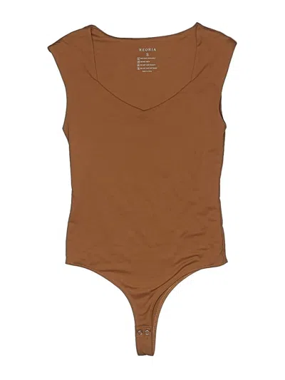 Pre-owned Reoria Bodysuit In Brown