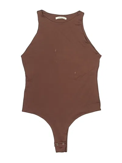 Pre-owned Reoria Bodysuit In Brown