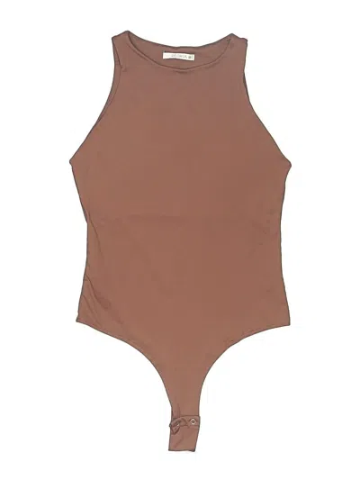 Pre-owned Reoria Bodysuit In Brown