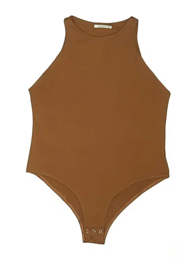 Pre-owned Reoria Bodysuit In Brown