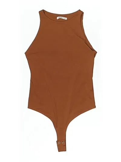 Pre-owned Reoria Bodysuit In Brown