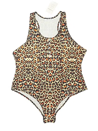 Pre-owned Reoria Bodysuit In Brown