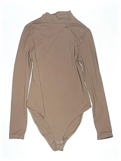 Pre-owned Reoria Bodysuit In Brown