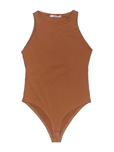 Pre-owned Reoria Bodysuit In Brown