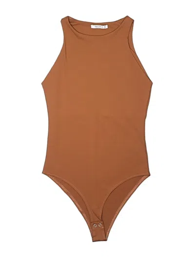 Pre-owned Reoria Bodysuit In Brown