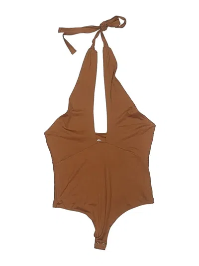 Pre-owned Reoria Bodysuit In Brown
