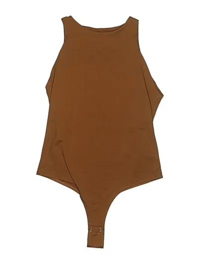 Pre-owned Reoria Bodysuit In Brown