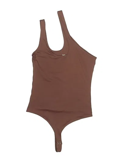 Pre-owned Reoria Bodysuit In Brown