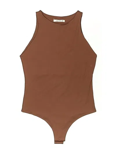 Pre-owned Reoria Bodysuit In Brown