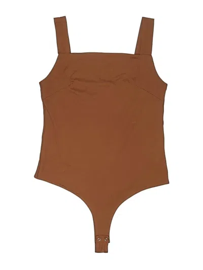 Pre-owned Reoria Bodysuit In Brown