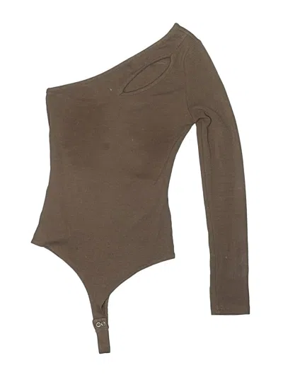 Pre-owned Reoria Bodysuit In Brown