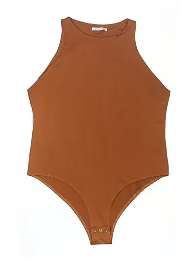 Pre-owned Reoria Bodysuit In Brown