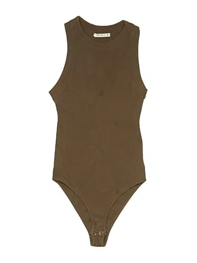 Pre-owned Reoria Bodysuit In Brown