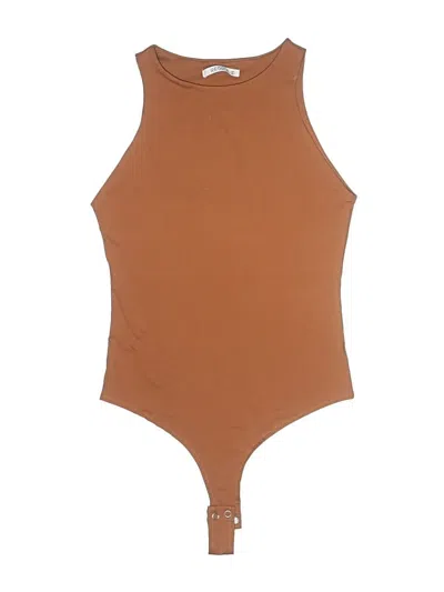 Pre-owned Reoria Bodysuit In Brown