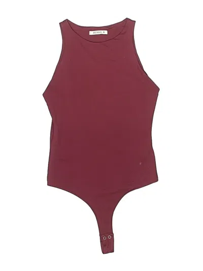 Pre-owned Reoria Bodysuit In Burgundy