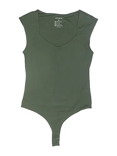 Pre-owned Reoria Bodysuit In Green