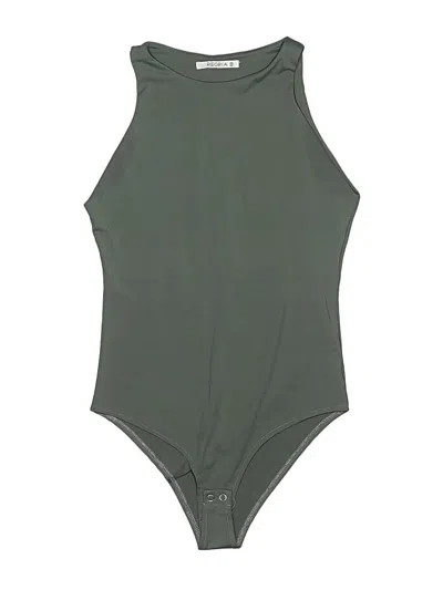 Pre-owned Reoria Bodysuit In Green