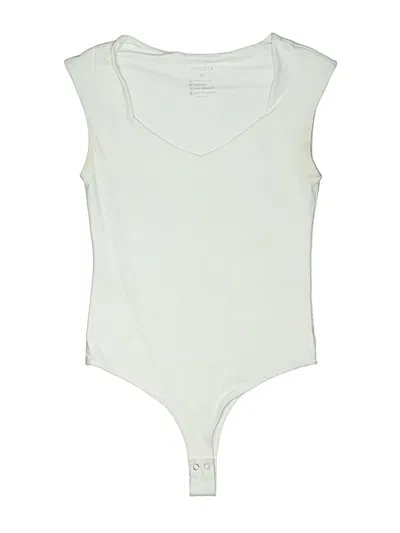 Pre-owned Reoria Bodysuit In Ivory