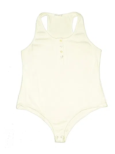 Pre-owned Reoria Bodysuit In Ivory